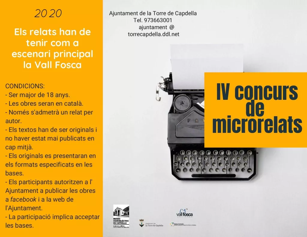 La Vall Fosca obre les inscripcions del quart Concurs de Microrelats