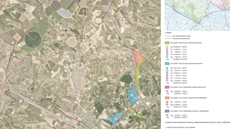Lleida modifica els límits del seu terme municipal