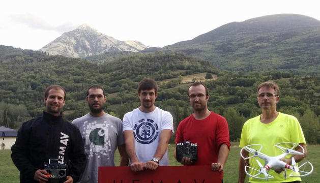 Utilitzen drons per controlar el bestiar a Benasc