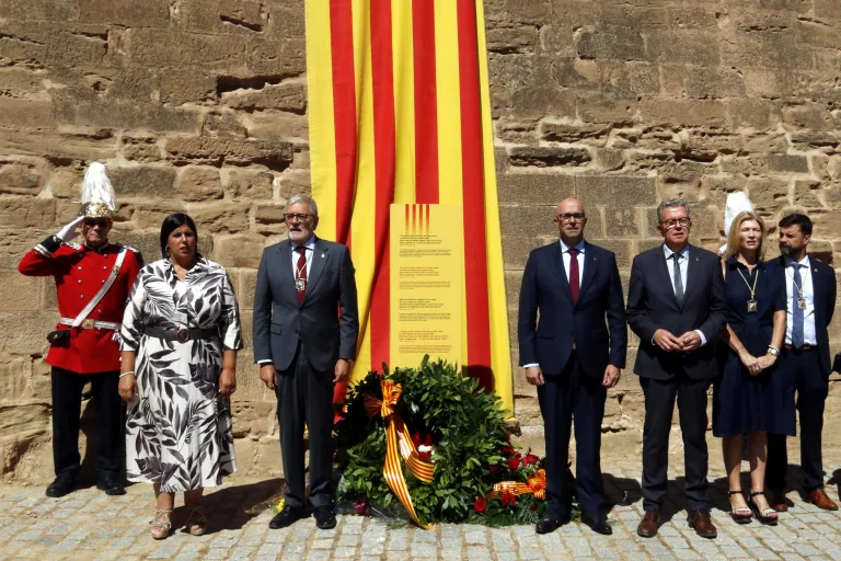 L'acte institucional de la Diada a Lleida reivindica la democràcia i la convivència davant l'auge de l'extrema dreta
