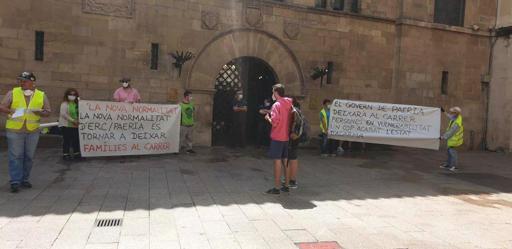 ⏯️ La PAH denuncia que la Paeria "tornarà a deixar famílies al carrer" quan acabi l'estat d'alarma