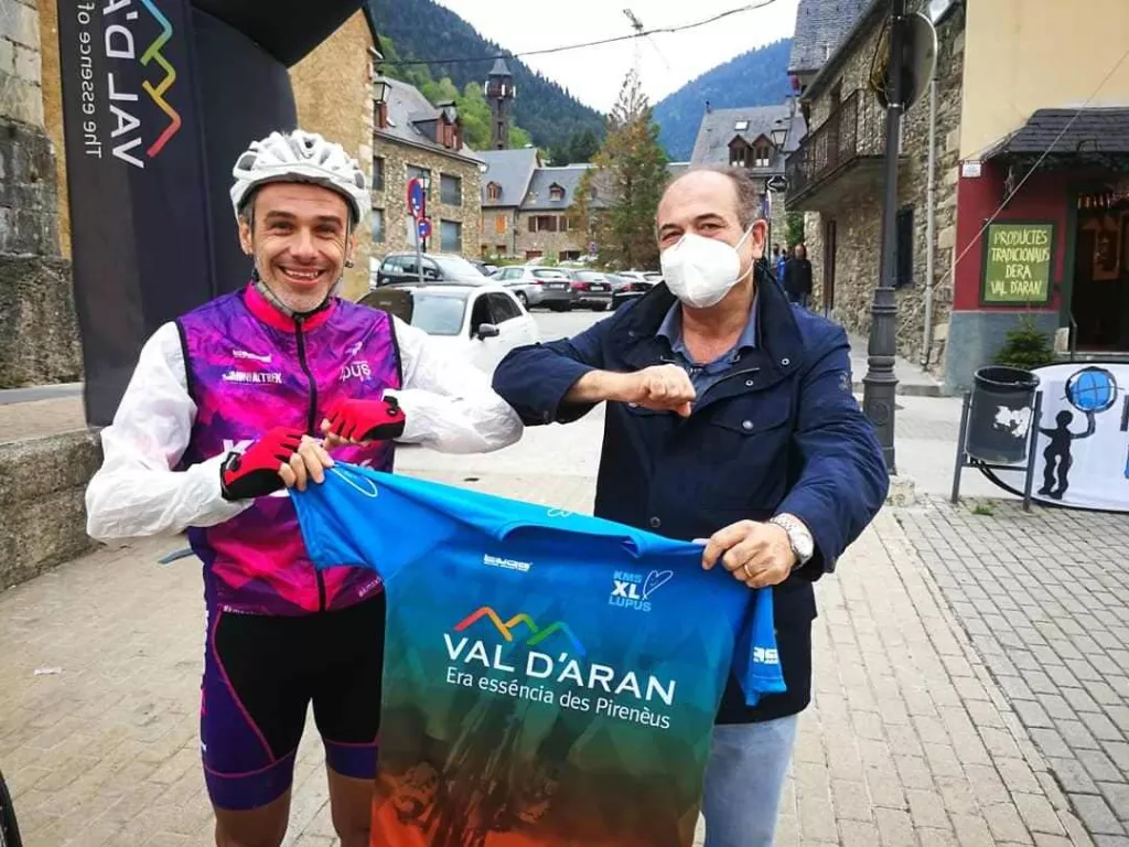 L'aranès Pep Vega culmina el desafiament de 275 km fins a Vielha