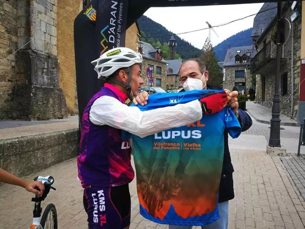 L'aranès Pep Vega culmina el desafiament de 275 km fins a Vielha