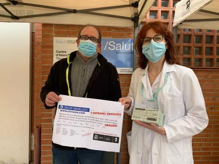 El Circuit Urgellenc regala entrades de cinema als treballadors de la salut