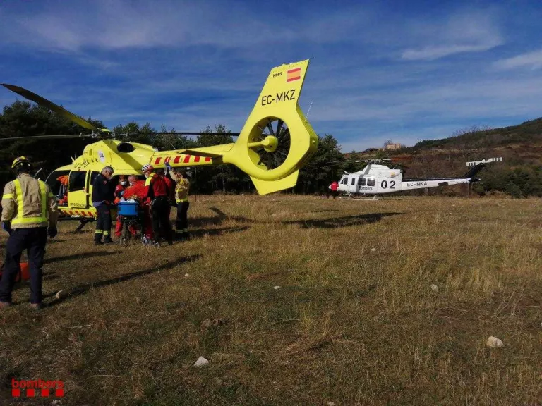 Greu un operari forestal accidentat al Solsonès