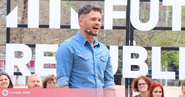 ⏯️ Rufián repetirà com a candidat d'ERC al les Eleccions Generals del 23-J
