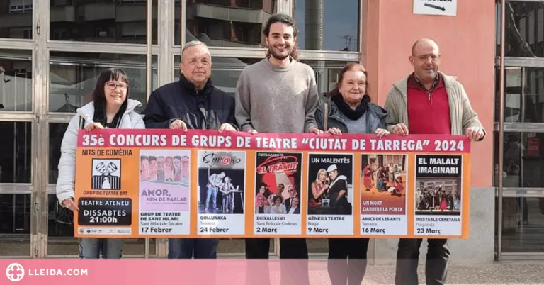 El gènere de la comèdia regna al 35è Concurs de Grups de Teatre Ciutat de Tàrrega