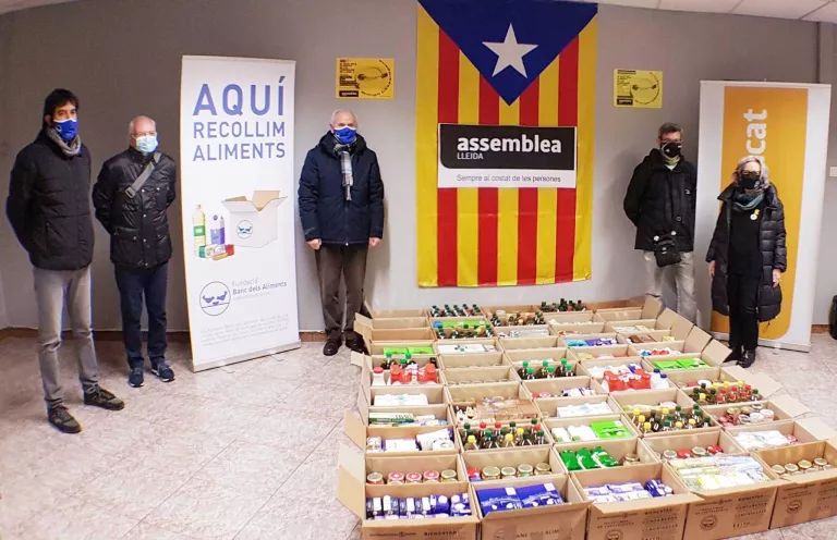 L'ANC dona 800 quilos de menjar al Banc dels Aliments
