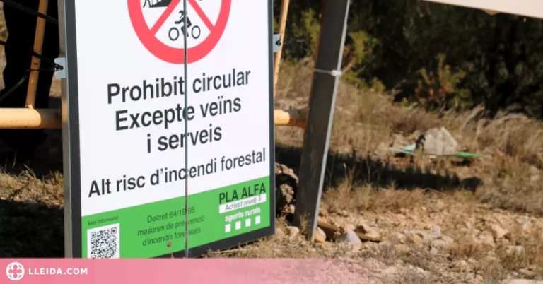 Protecció Civil no descarta tancar més parcs naturals davant l'episodi de calor i el risc d'incendi