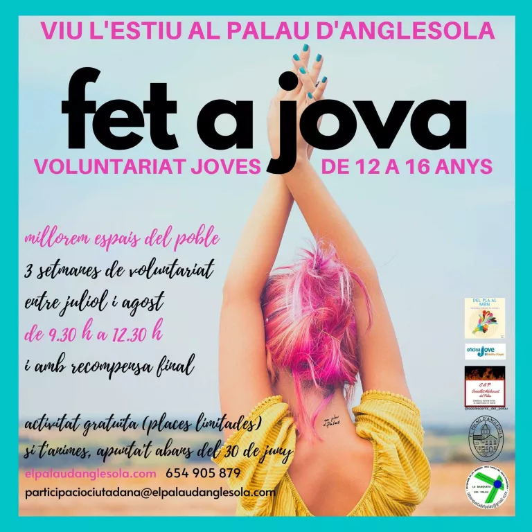 "Fet a JOVA", projecte de voluntariat juvenil al Palau d'Anglesola