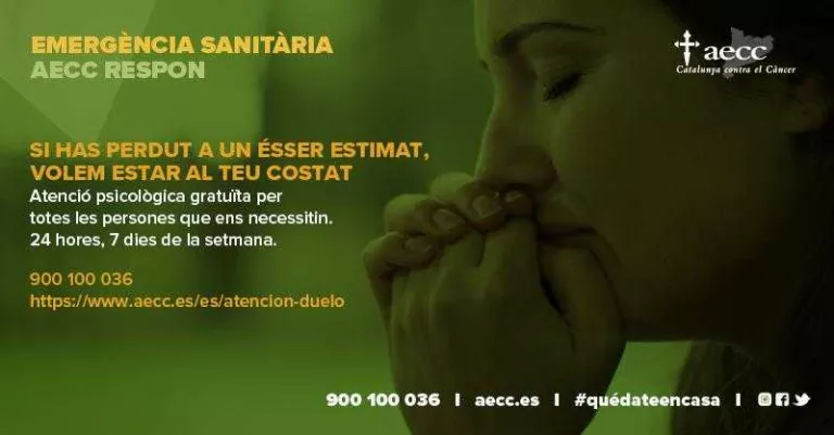 L'AECC Lleida ofereix acompanyament al dol durant l'emergència sanitària