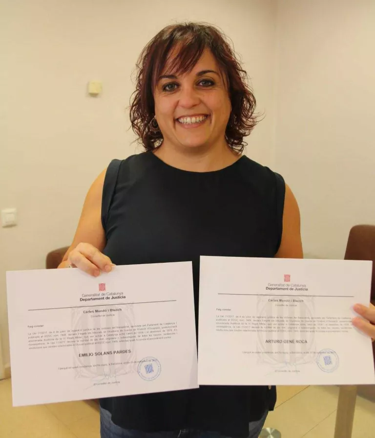 Primera lleidatana amb la nul·litat dels judicis franquistes: "El meu padrí volia que recordéssim la seva història"