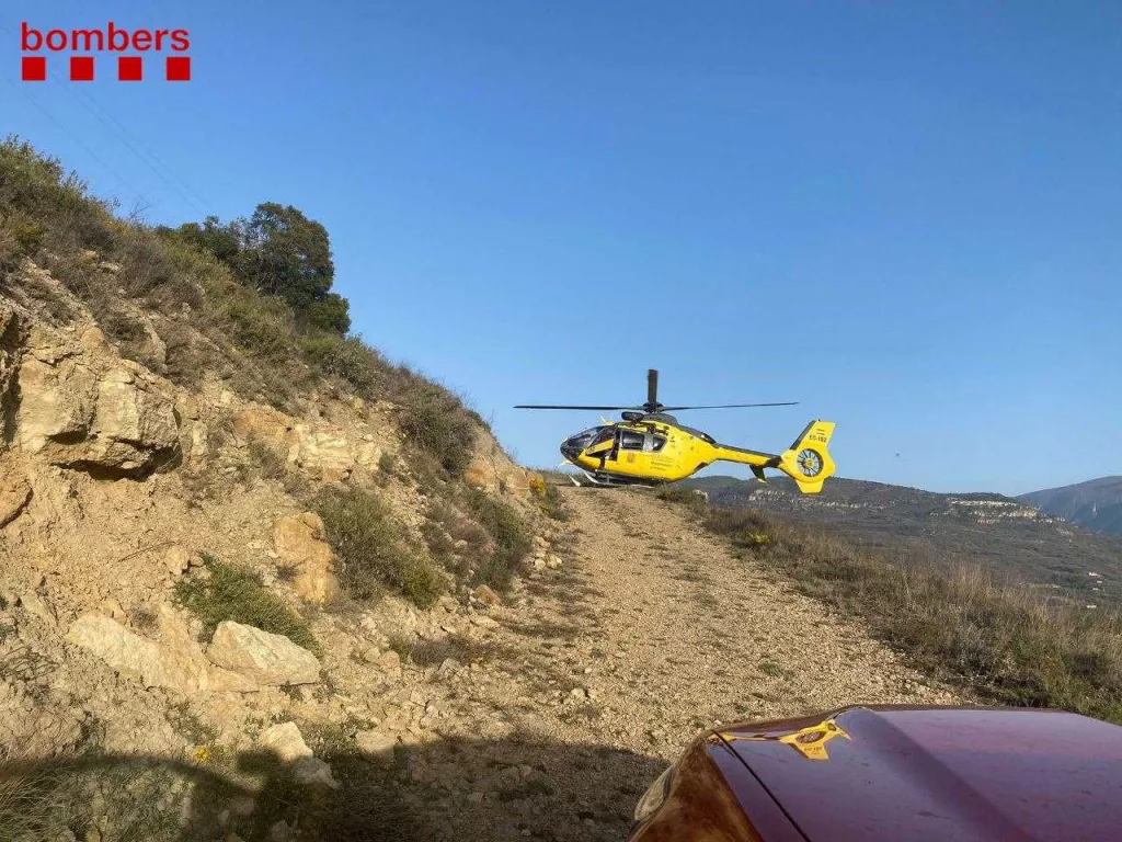 Rescaten un conductor accidentat al Pallars Jussà