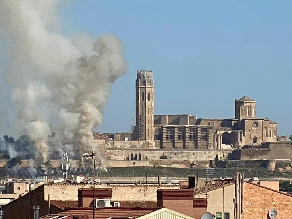 ⏯️ Crema controlada de vegetació al Turó de la Seu Vella