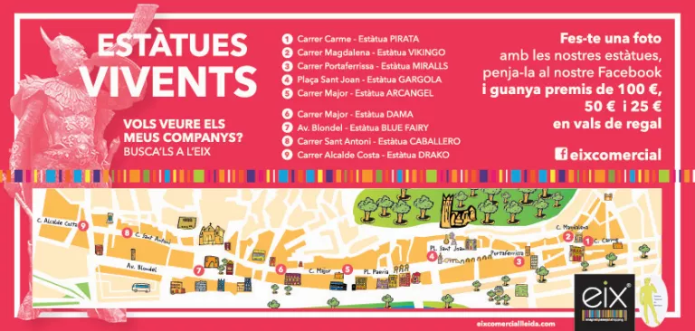 L’Eix Comercial de Lleida presenta demà una nova acció de dinamització comercial “Estàtues Vivents”