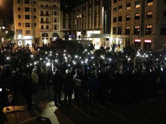#EleccionsGenerals10N: El Tsunami Democràtic omple Lleida de música, màgia i pancartes durant la jornada de reflexió