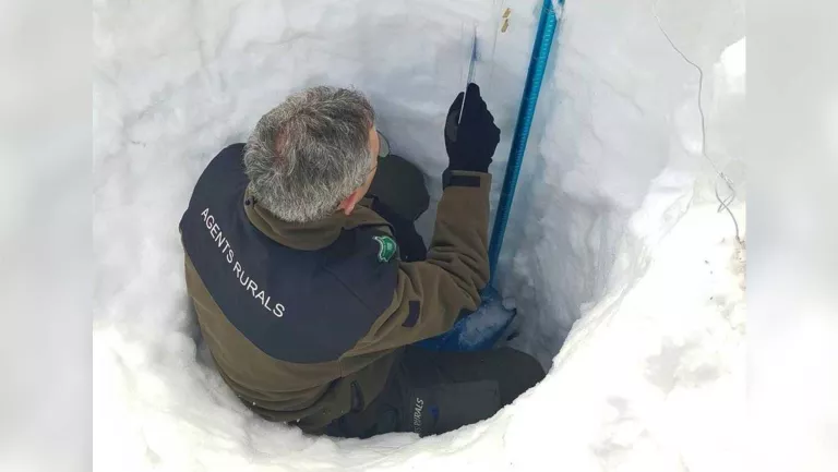 Els Rurals analitzen l'estabilitat de la neu per predir allaus