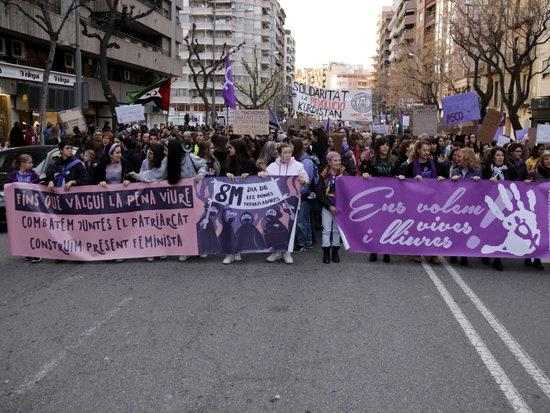 Lleida reivindica la igualtat entre homes i dones i la fi de la violència masclista