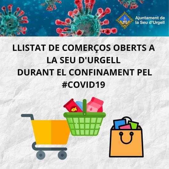 Una quarta part dels comerços locals d'alimentació oberts a la Seu d'Urgell reparteix a domicili arran del coronavirus