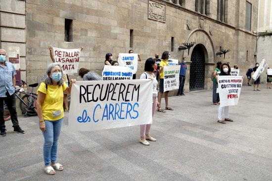 ⏯️ Els Mossos identifiquen un manifestant en defensa de "la vida abans que el capital" a Lleida