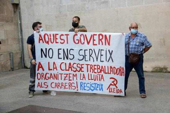 ⏯️ Els Mossos identifiquen un manifestant en defensa de "la vida abans que el capital" a Lleida