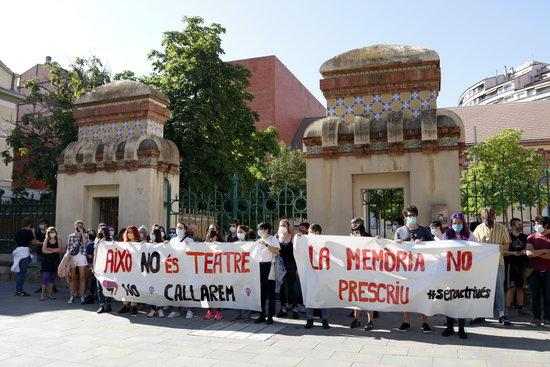 ⏯️ Concentració a Lleida contra els abusos sexuals a l'Aula de Teatre