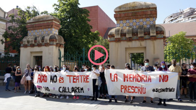 ⏯️ Concentració a Lleida contra els abusos sexuals a l'Aula de Teatre