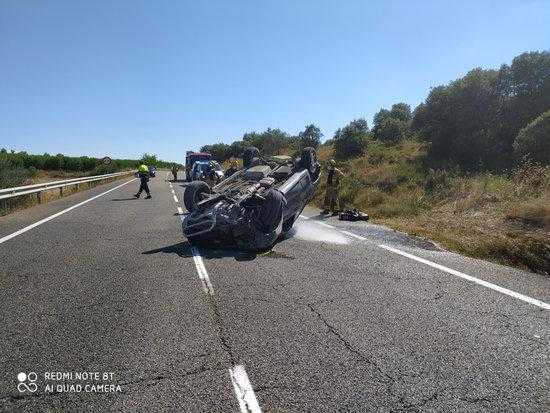 Mor el conductor d'un cotxe a la C-31 a la Sentiu de Sió
