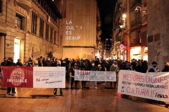 ⏯️ El sector cultural es manifesta i reclama la reobertura dels espais