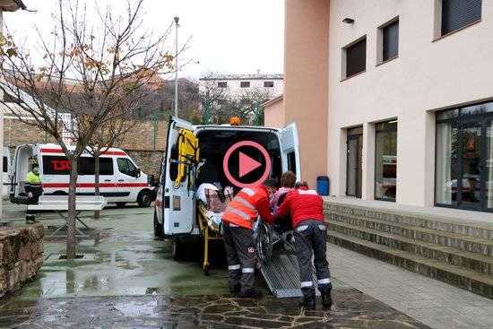 ⏯️ Trasllat de dotze pacients de l'Hospital Comarcal del Pallars a l'Alberg de Tremp