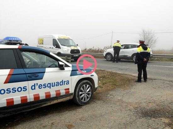 ⏯️ Controls policials als accessos de Linyola per dissuadir els veïns de sortir del poble