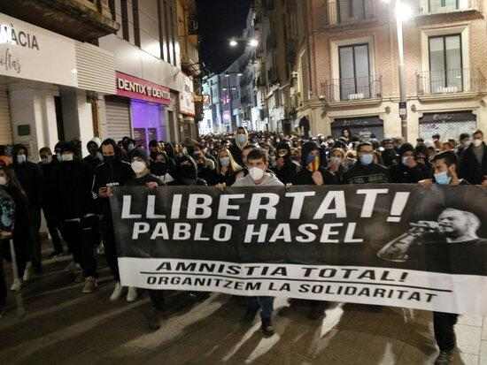 ⏯️ Nova nit d'aldarulls a Lleida contra l'empresonament de Hasel