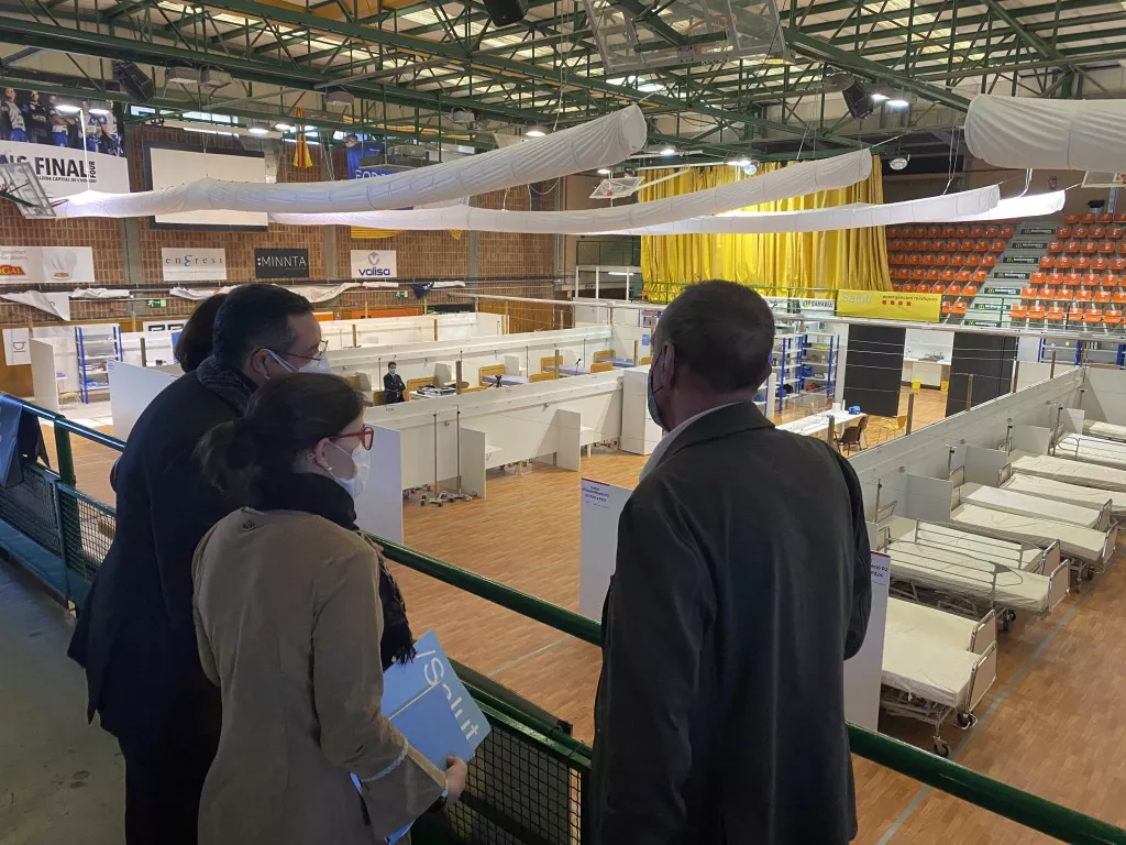 ⏯️ El pavelló Onze de Setembre de Lleida, centre de vacunació contra la covid-19