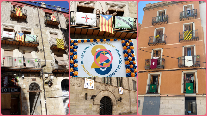 ⏯️ La Festa de Moros i Cristians de Lleida es fa sentir amb música i balcons engalanats