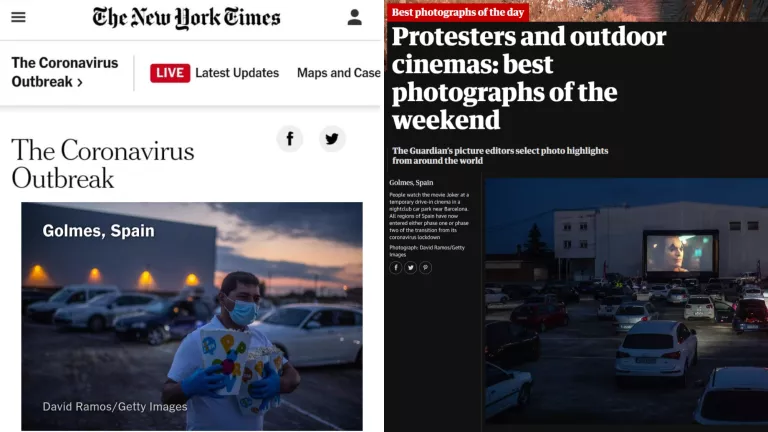 L'auto cine de Golmés, al New York Times i The Guardian