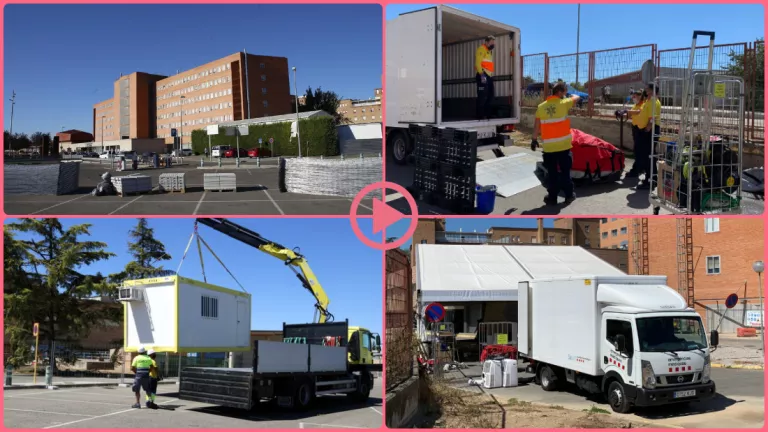 ⏯️ L'Arnau substitueix la carpa per quatre mòduls prefabricats i inicia obres de l'hospital annex