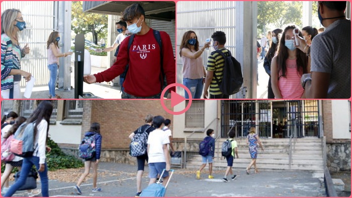 ⏯️ Arrenca el curs escolar a Lleida "amb moltes ganes", entrades esglaonades, termòmetres i gel hidroalcohòlic