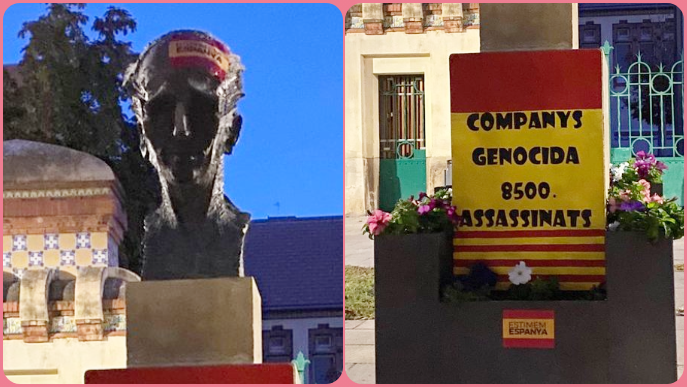 Sabotegen el monument dedicat a Lluís Companys a Lleida