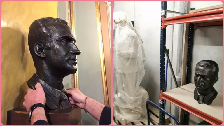 La Paeria retira el bust del rei emèrit Joan Carles