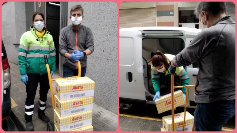 Donen 350 litres de caldo al banc d'aliments Àgape de la Noguera