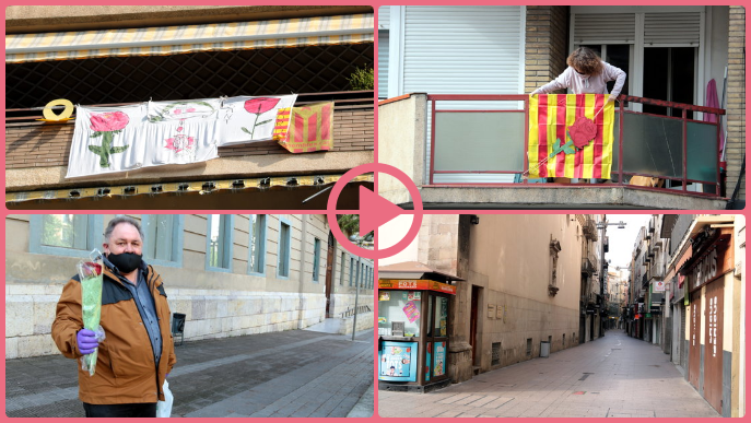 ⏯️ Lleida viu un Sant Jordi atípic sense parades i amb els carrers buits
