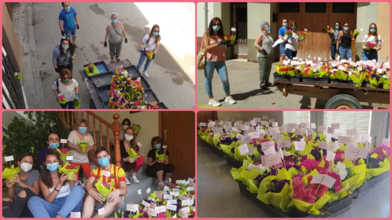 Massalcoreig regala flors pel Dia de la Mare