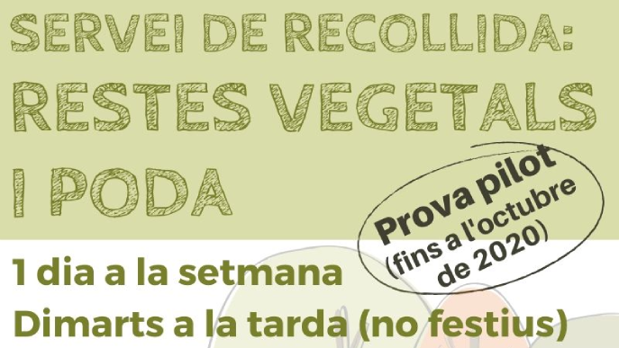 Nou servei de recollida de restes vegetals a la Noguera per a particulars
