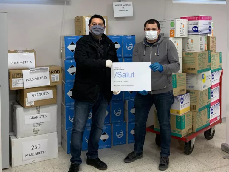La Fecoll recapta 7.000 euros de colles, particulars i empreses per material sanitari
