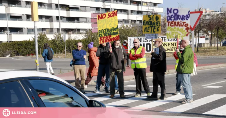 ⏯️ Talls intermitents a l'Ll-11 a Lleida per protestar contra les línies MAT projectades a l'Horta