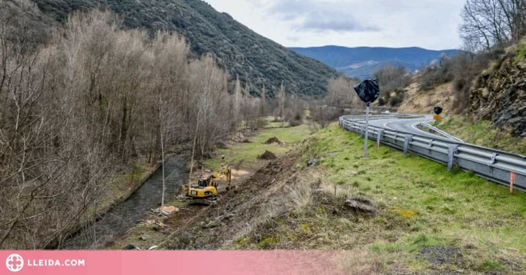 Les obres de la via ciclista entre Sort i Rialp a l'entorn de la C-13 ja estan en marxa