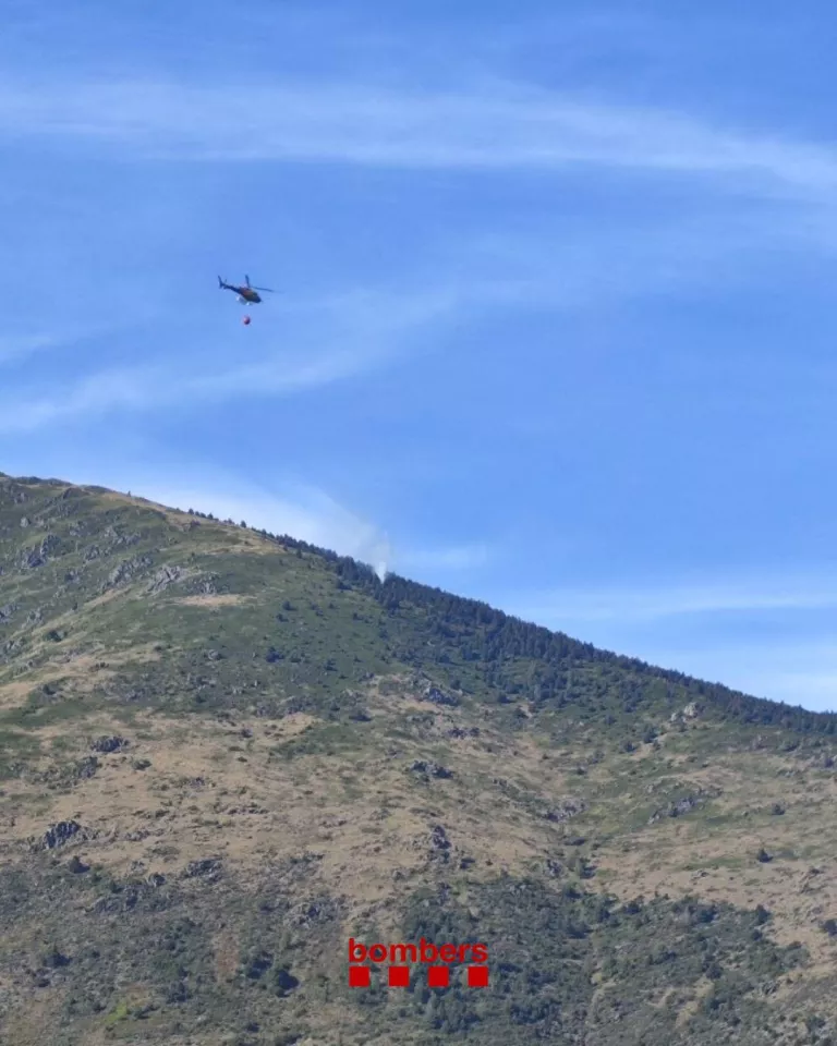 Estabilitzat l’incendi forestal de Caregue, al terme de Rialp
