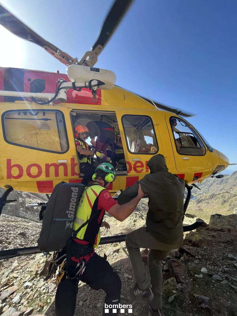 Rescaten amb helicòpter una persona indisposada a la Pica d’Estats