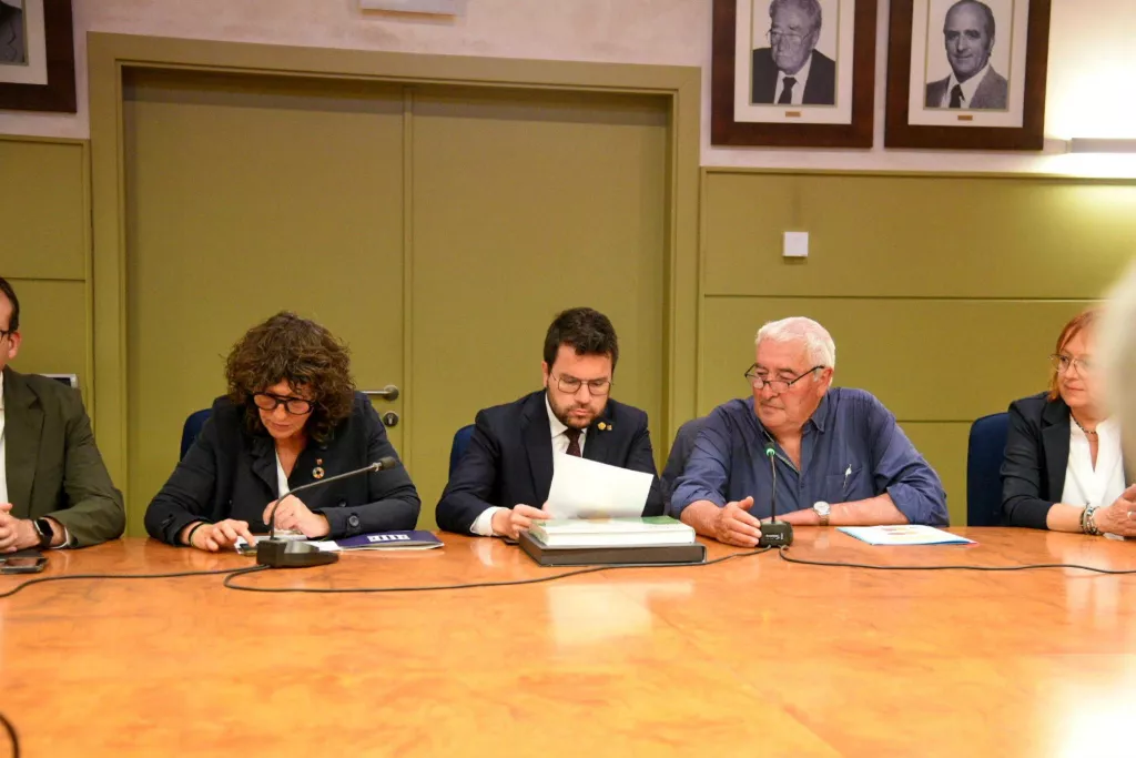 El president Aragonès anuncia l'atorgament d'ajuts directes als regants dels Canals d'Urgell