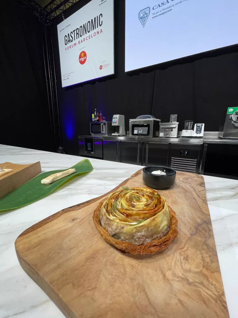 Joel Castanyé, xef de La Boscana porta la fruita de Lleida al Fòrum Gastronòmic